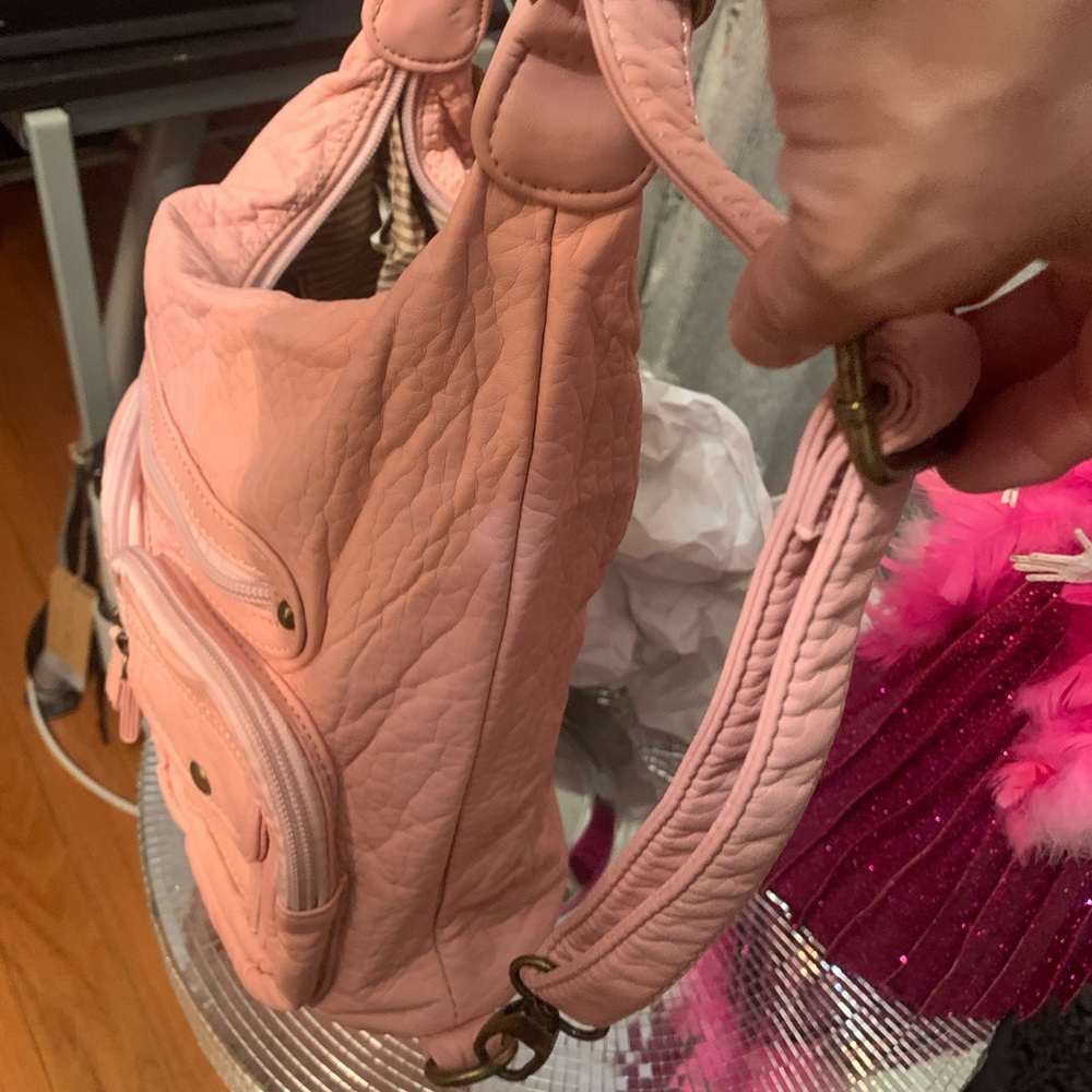 New Mini Convertible backpack purse in petal pink! - Picture 3 of 9
